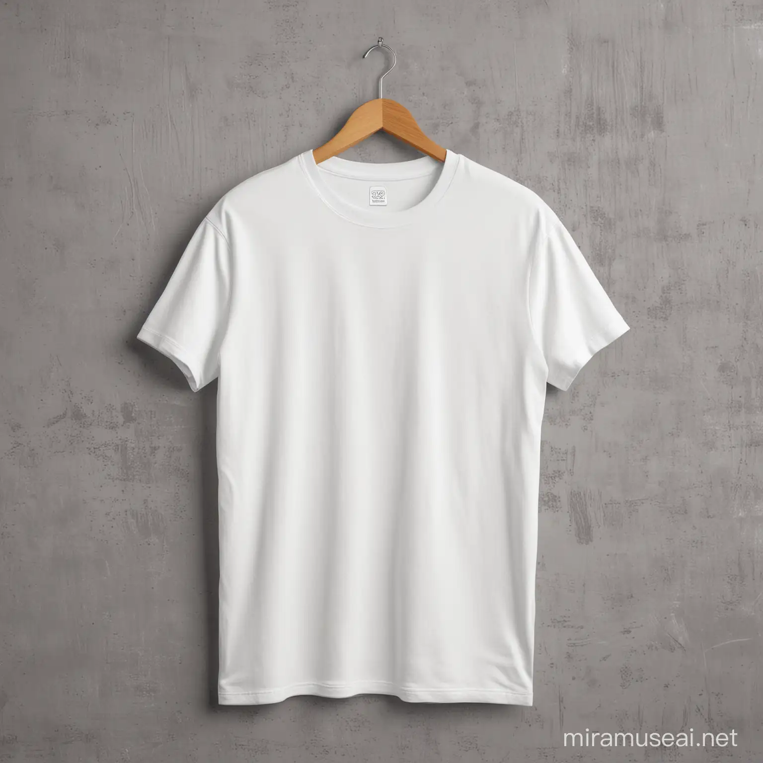 Gildan 64000 t-shirt mockup, white t-shirt.