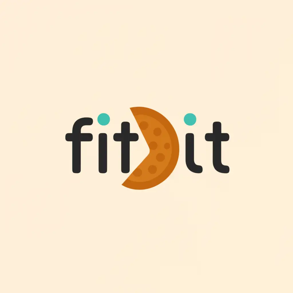 a logo design,with the text "FitBit", main symbol:fiber biscuit,Minimalistic,clear background