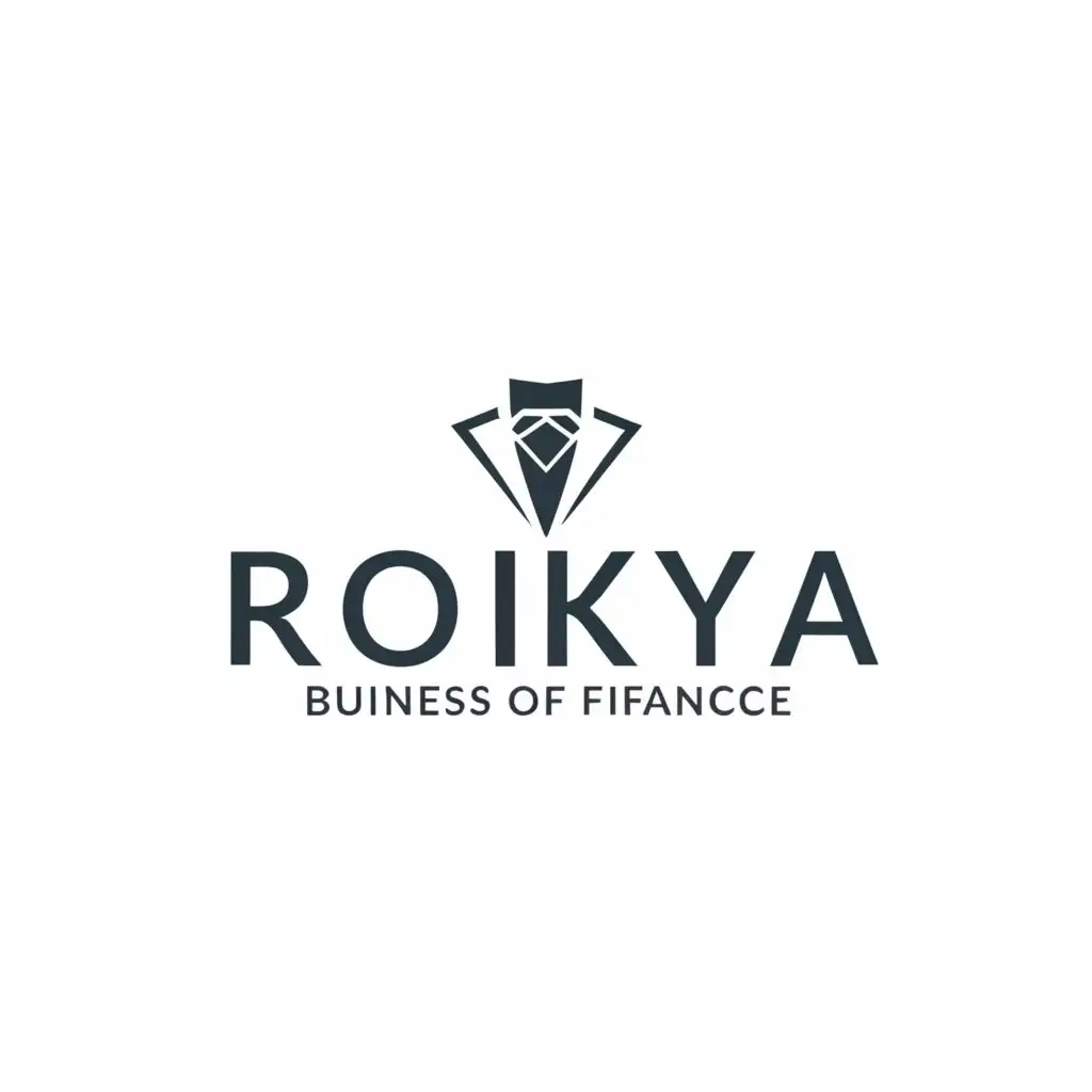 a logo design,with the text "rokeya", main symbol:suit,Moderate,clear background