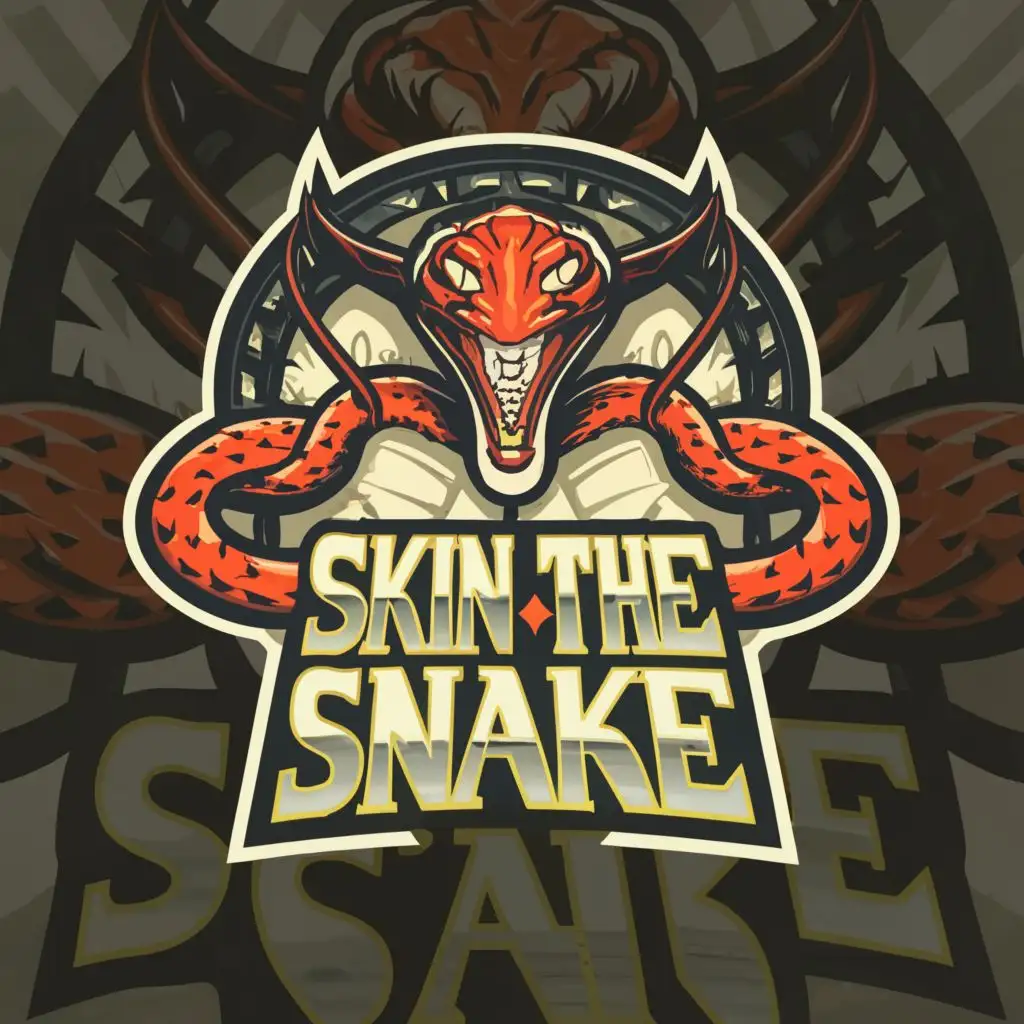 a logo design,with the text "Skin the Snake", main symbol:Snake,Moderate,be used in Sports Fitness industry,clear background