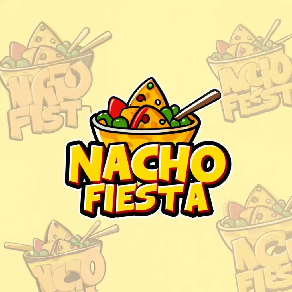 a logo design,with the text "Nacho Fiesta", main symbol:NAcho,Moderate,be used in Restaurant industry,clear background