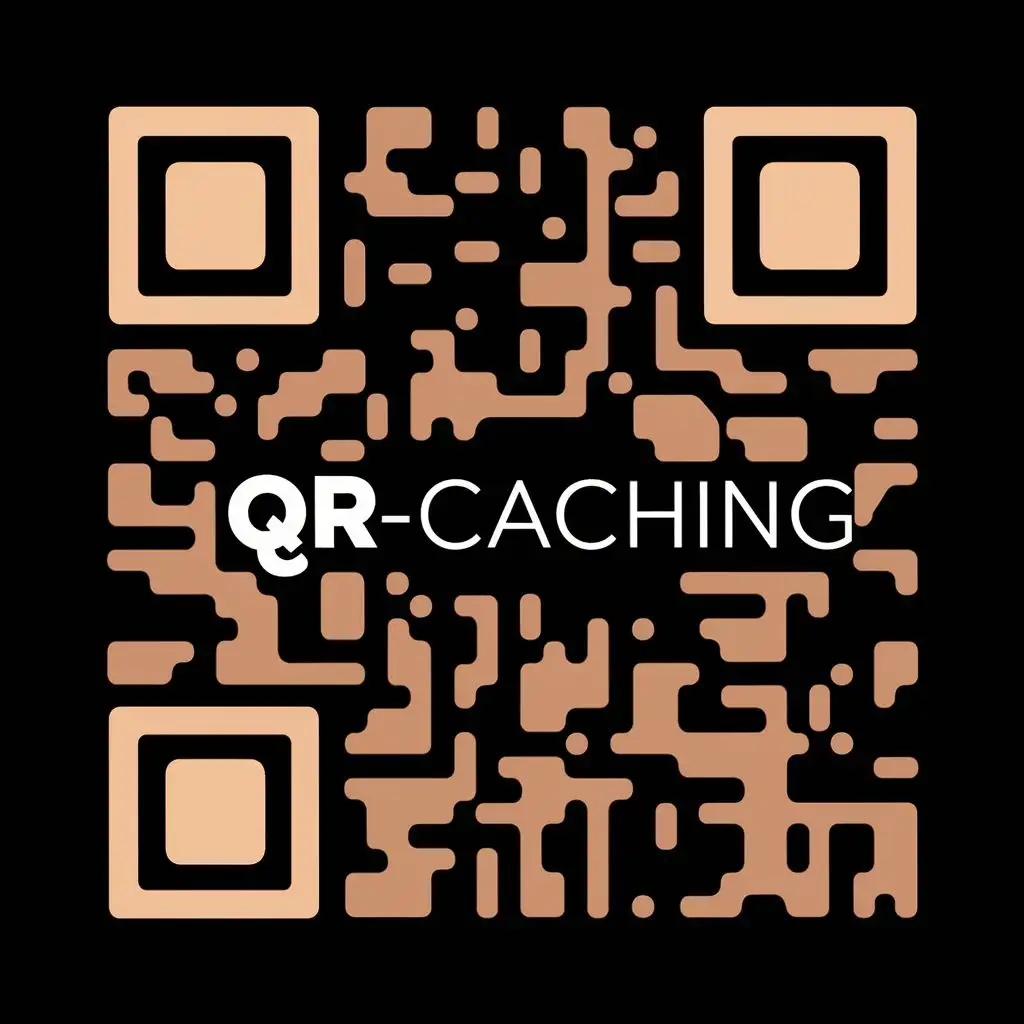 logo, Qrcode, with the text "QR-Caching", typography, be used in Technology industry