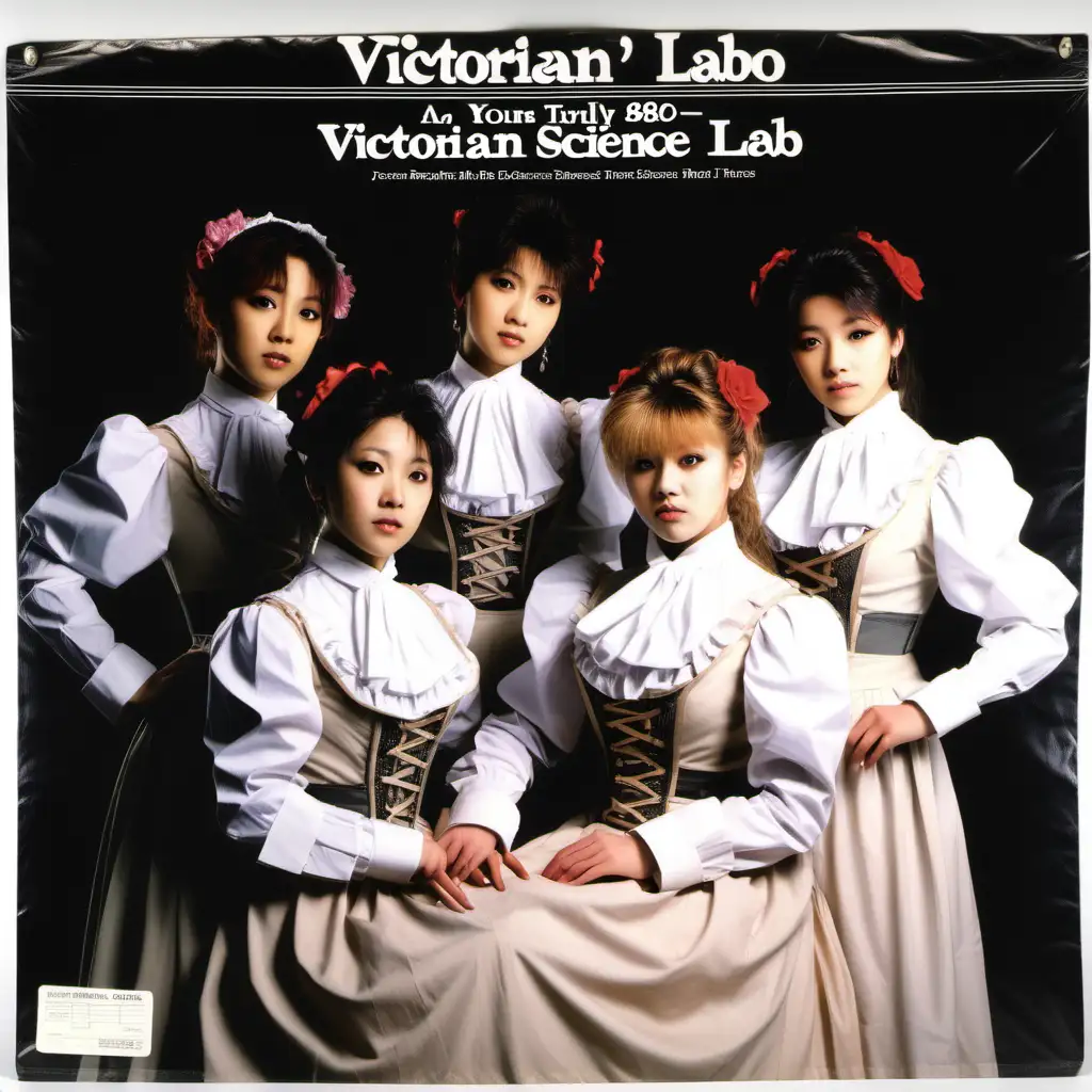 Vintage JPop Album Cover Yours Truly featuring Young Adult Female Singers in VictorianInspired Fashion