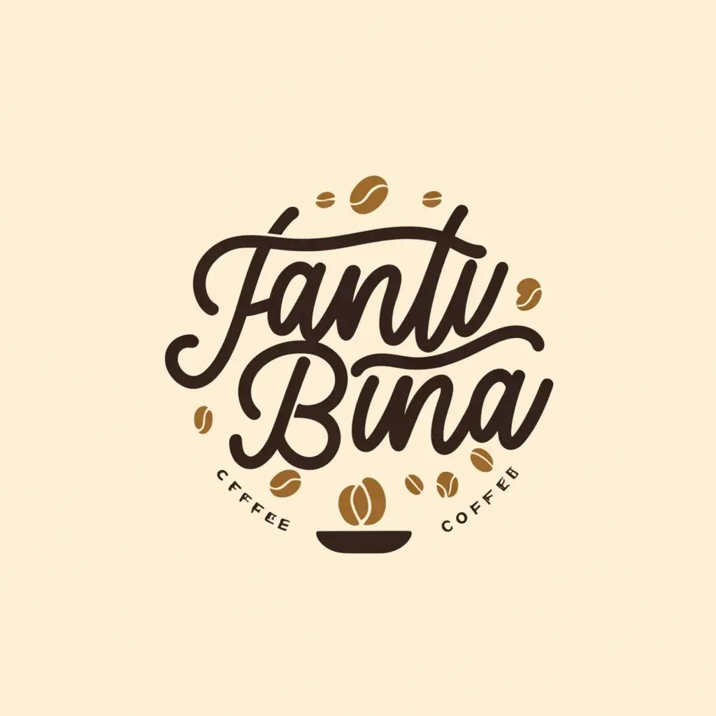 a logo design,with the text "FANTI Buna", main symbol:coffee,complex,clear background
