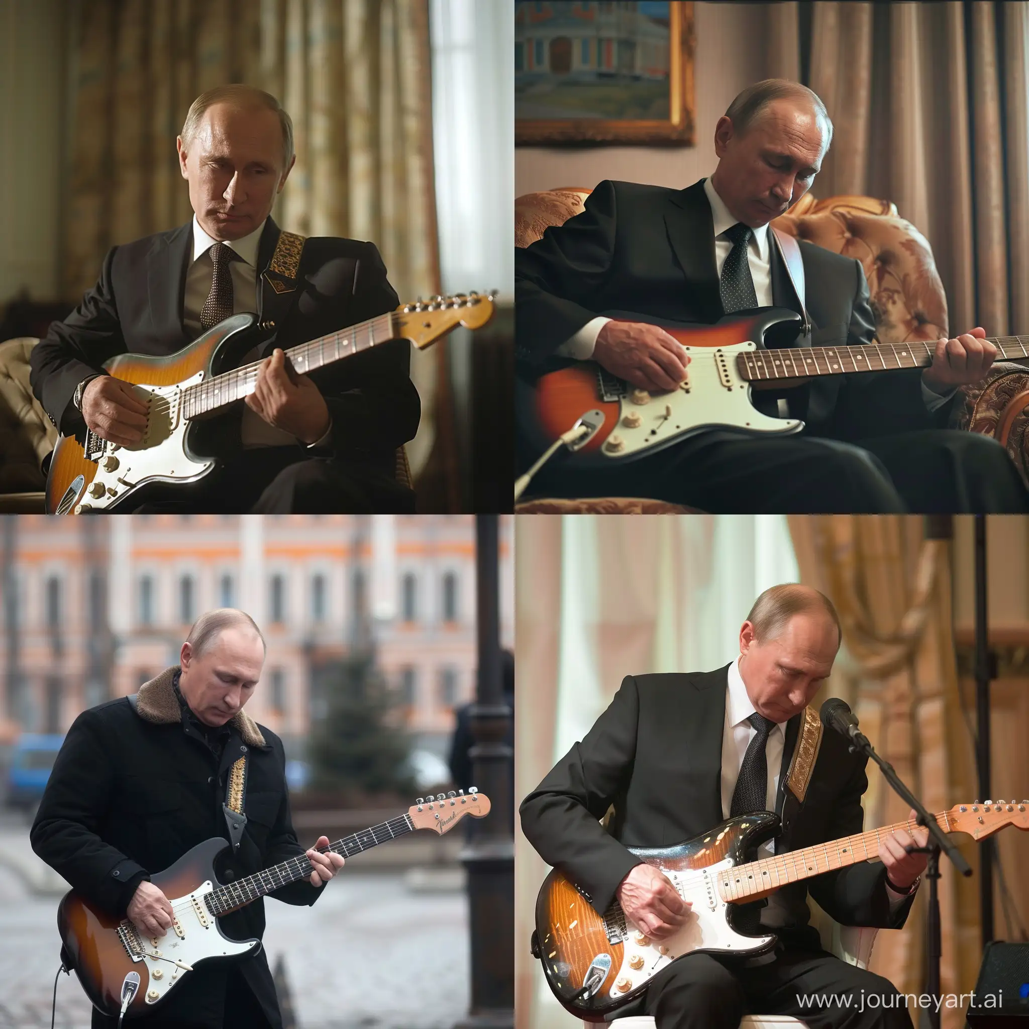 Russian-President-Putin-Showcases-Musical-Talent-with-Guitar-Performance