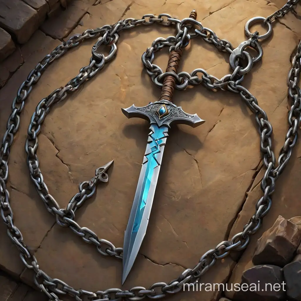 dungeons and dragons, chained kunai, epic background