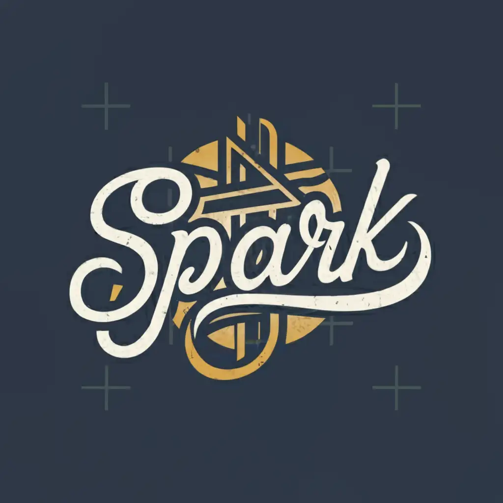a logo design,with the text "spark", main symbol:cross,Moderate,be used in Religious industry,clear background