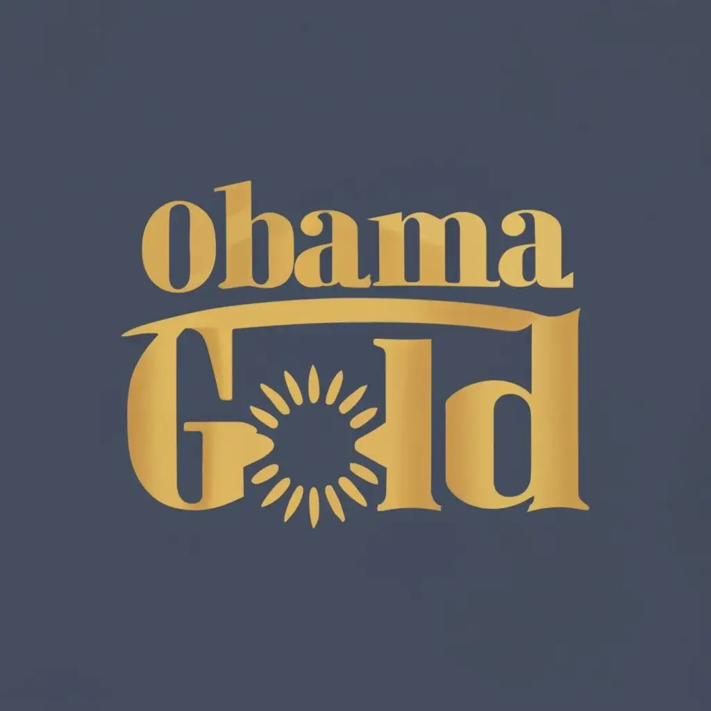 logo, Gold, with the text "Obama Gold", typography, be used in Retail industry