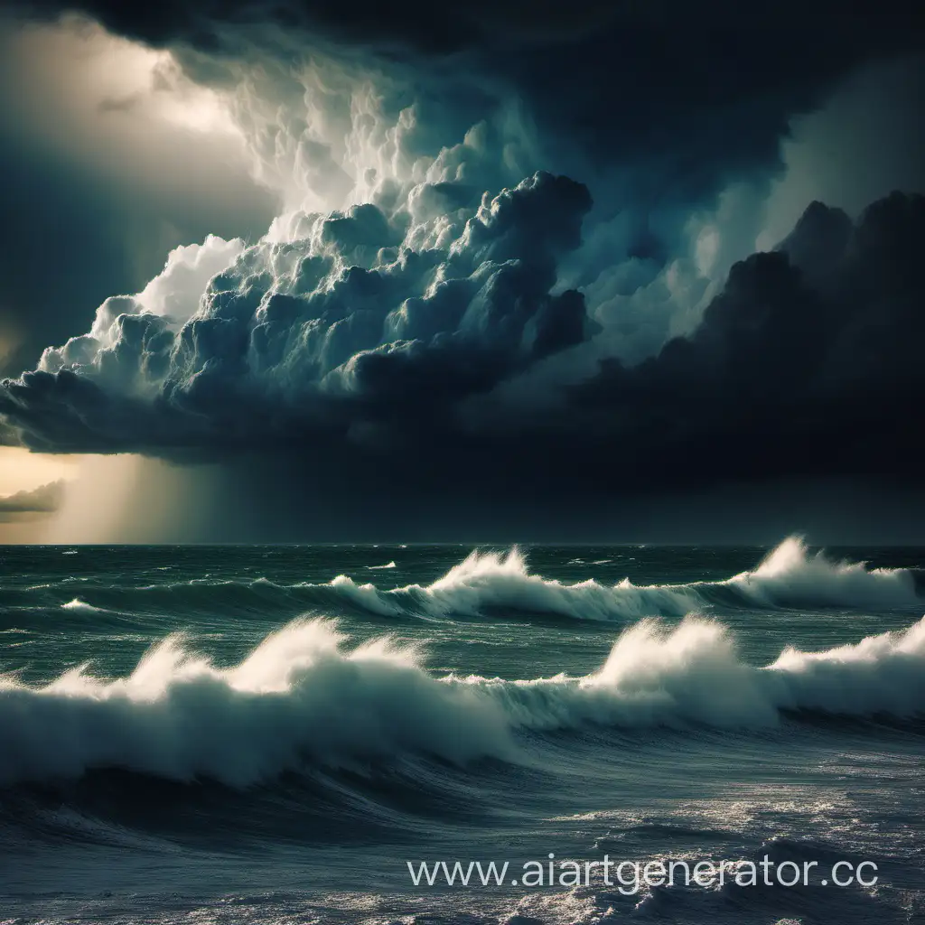 Powerful-Ocean-Storm-with-Dramatic-Waves-and-Clouds