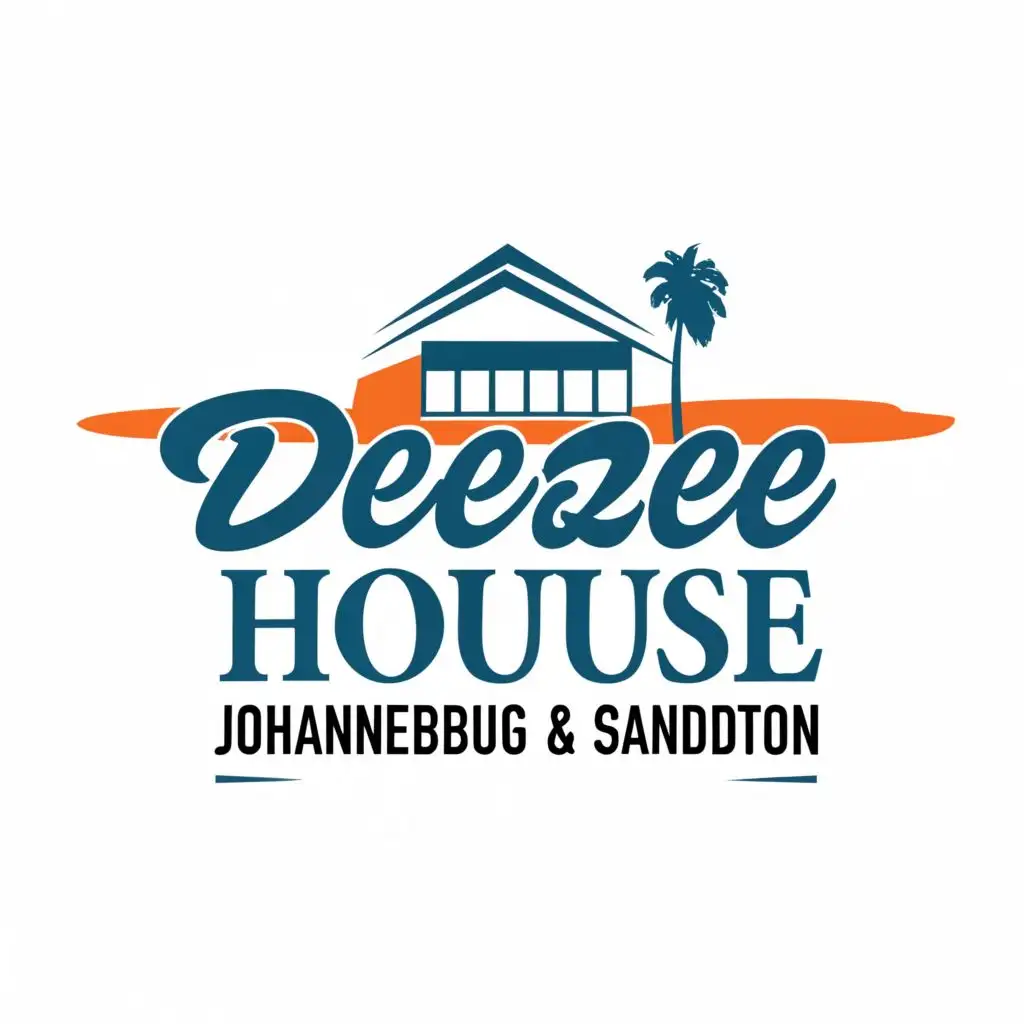 logo, pool, with the text "Deezee House Johannesburg Sandton", typography, be used in Home Family industry