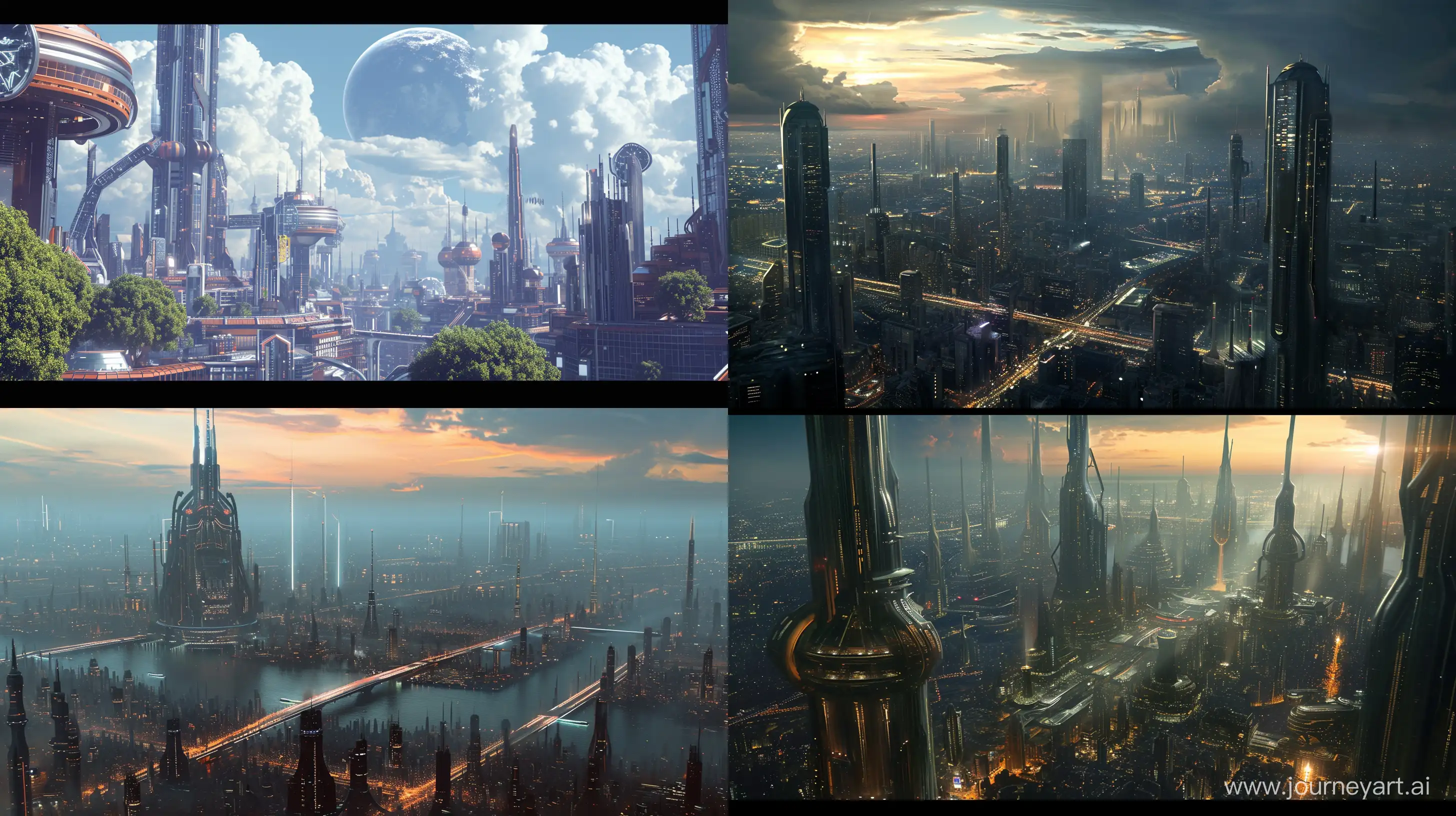 Futuristic-Cityscape-A-Glimpse-into-the-Distant-Future