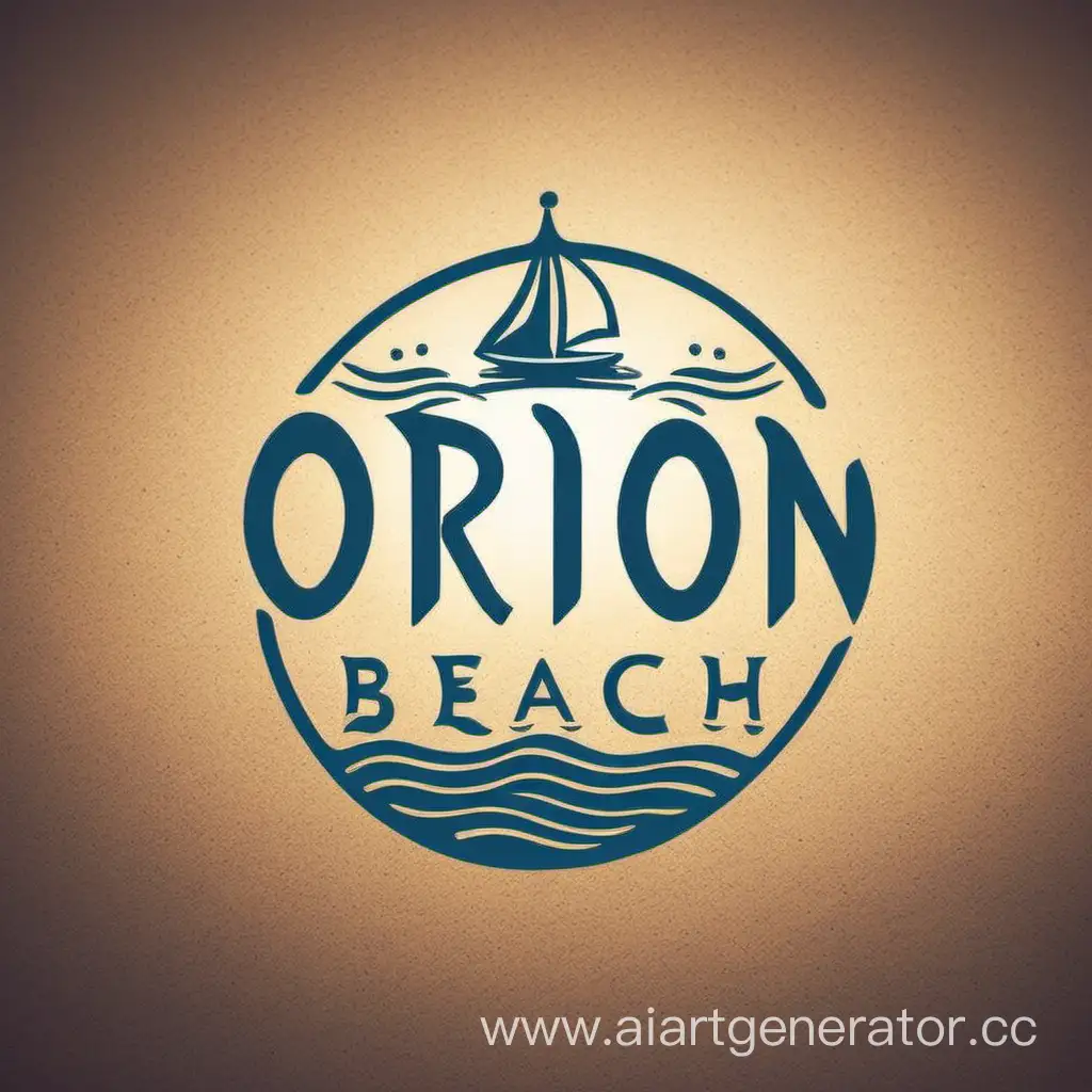 make logo for ORION BEACH CAFE