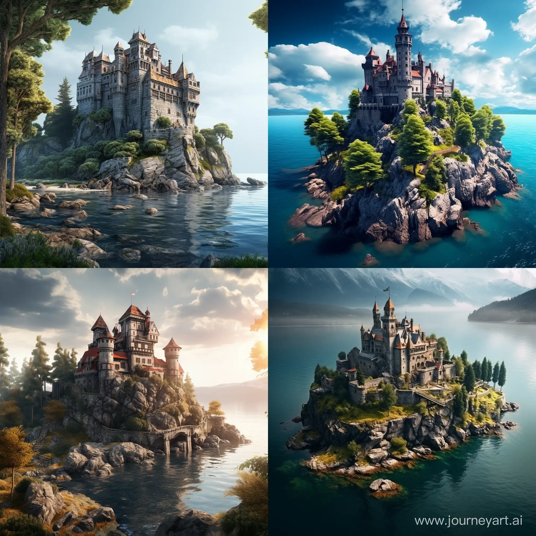 Enchanting Medieval Castle on an Island | JourneyArt