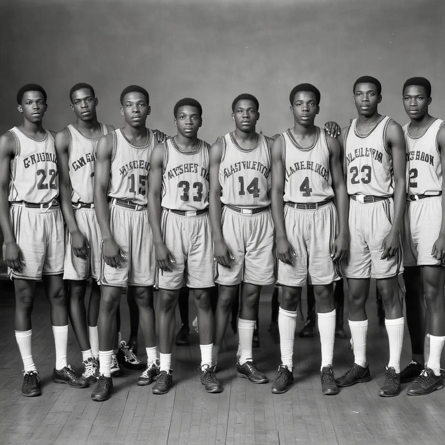 1932 AfricanAmerican High School Basketball Team in Action