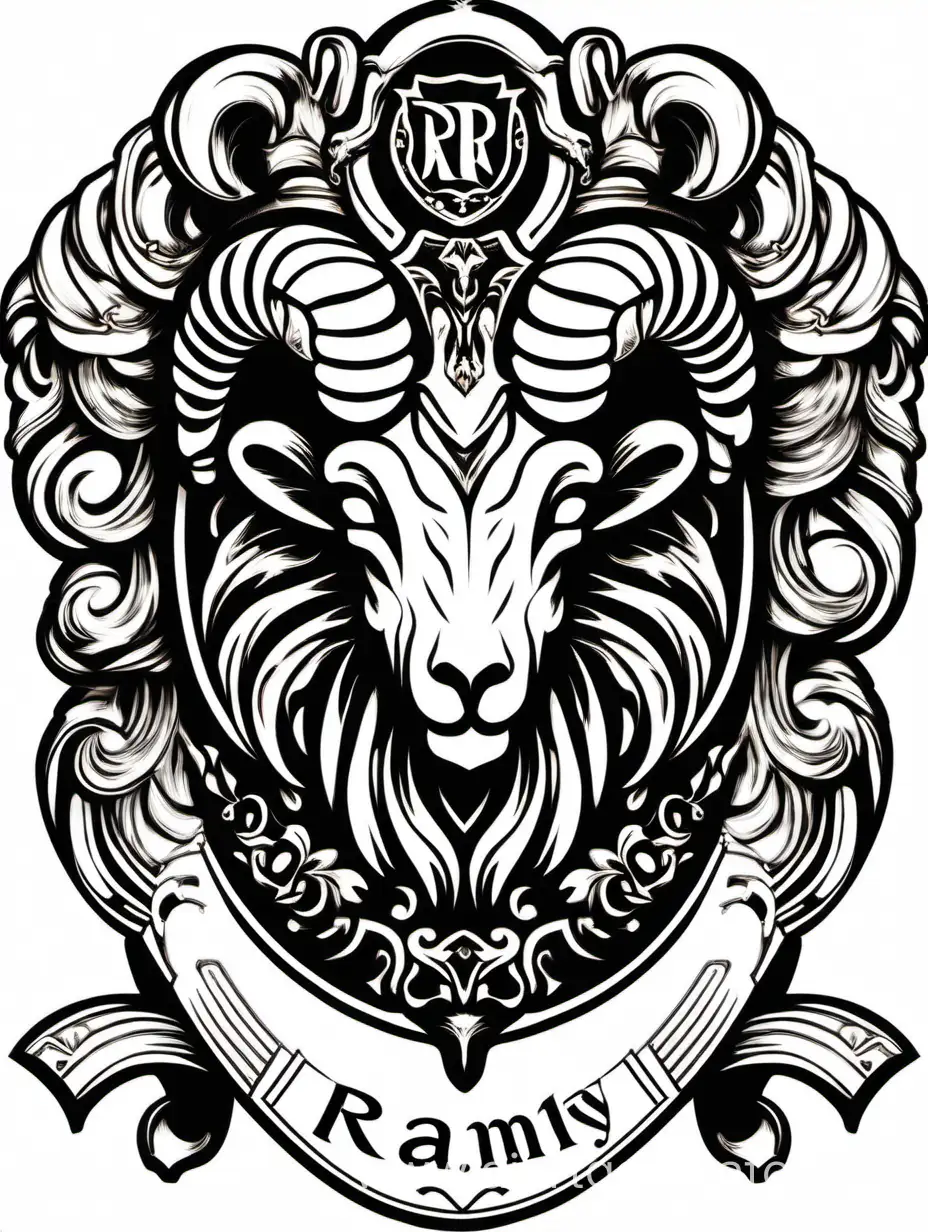 Fantasy-Family-Crest-Featuring-Majestic-Ram