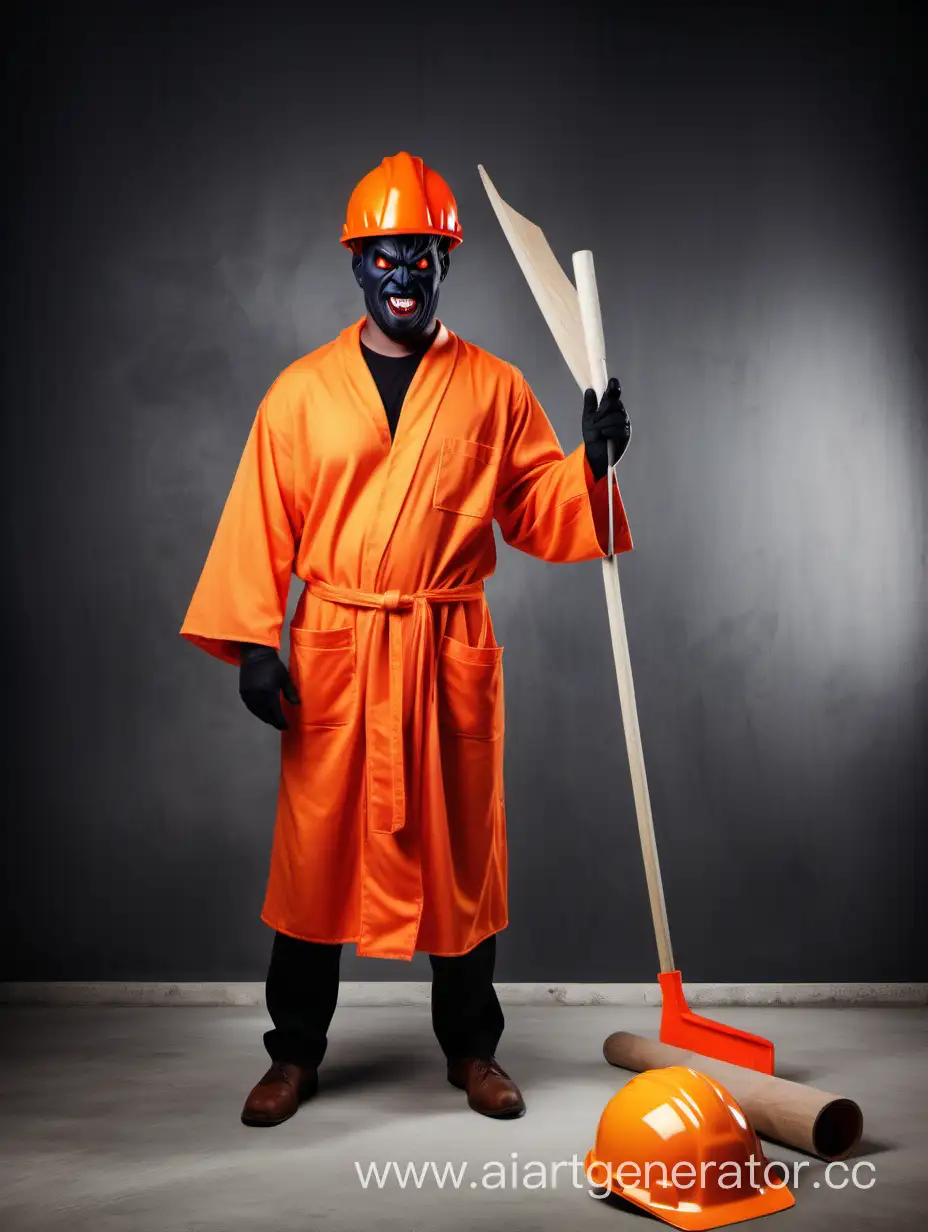 Sinister-Builder-in-Devils-Costume-with-Orange-Construction-Helmet