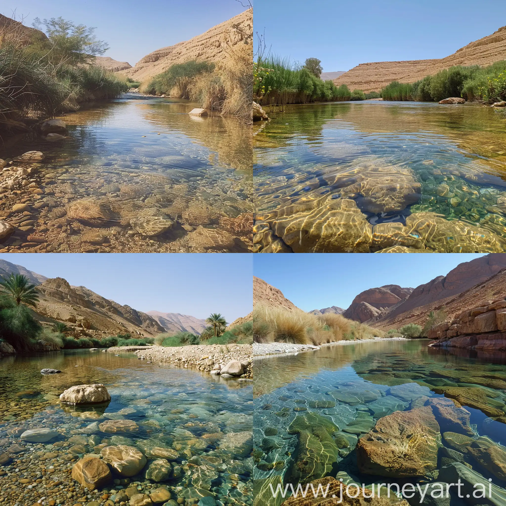 A clear and pleasant river that God made to flow in the heart of the desert