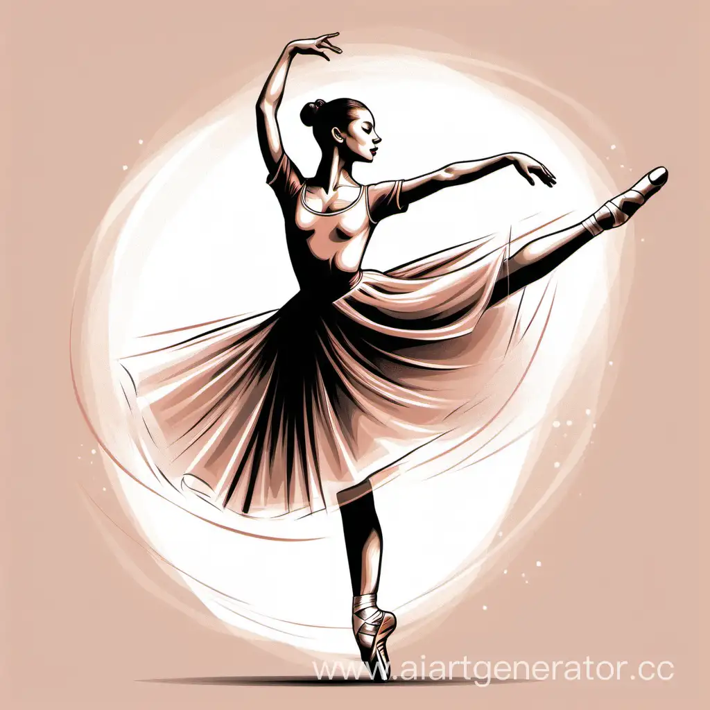 Graceful-Ballet-Dancer-Vector-Tshirt-Design