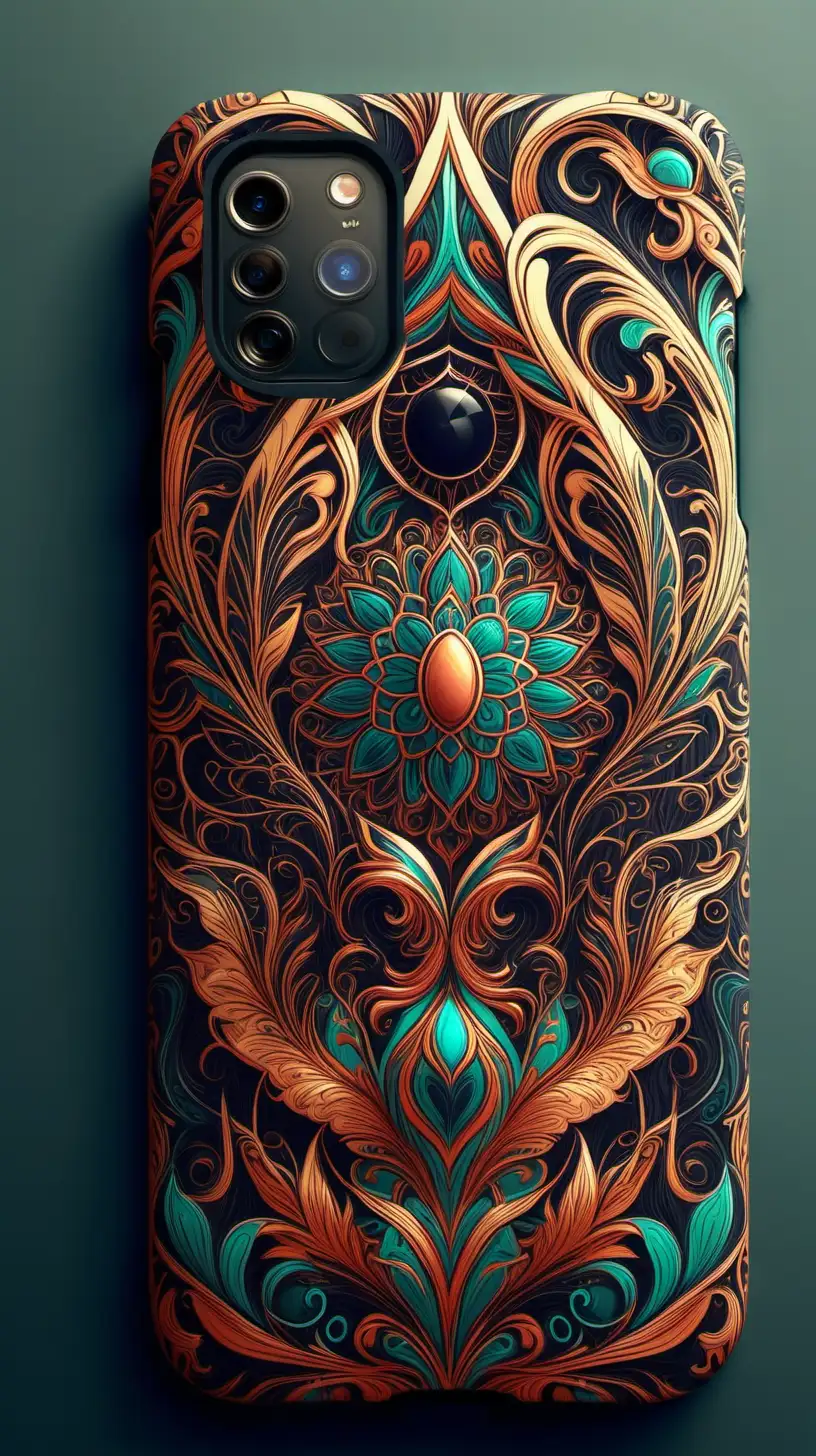 Vibrant and Abstract Phone Cover Design