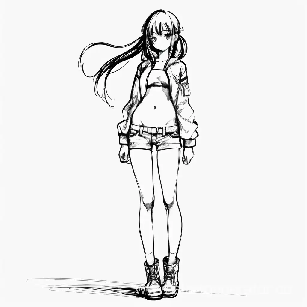 Sensual-Anime-Girl-Sketch-in-Monochrome