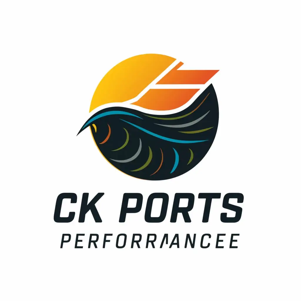 a logo design,with the text "CK Sports Performance", main symbol:wave,Moderate,be used in Sports Fitness industry,clear background