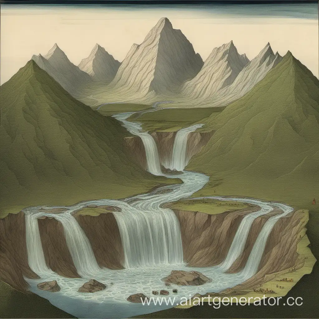 Scenic-Mountain-Landscape-with-Four-Converging-Streams