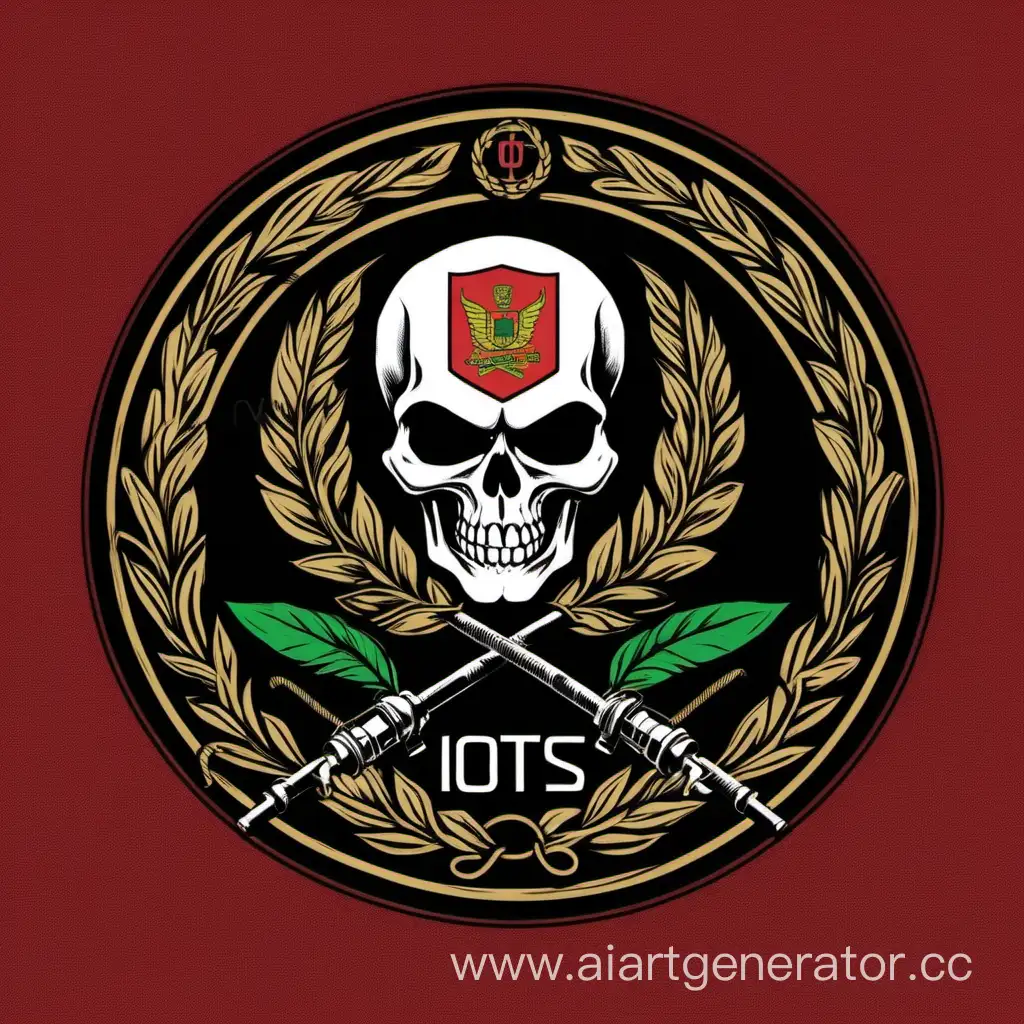 IOTS-Department-Engineers-Flag-with-Skull-and-Laurel-Wreath-on-LAN-Cable