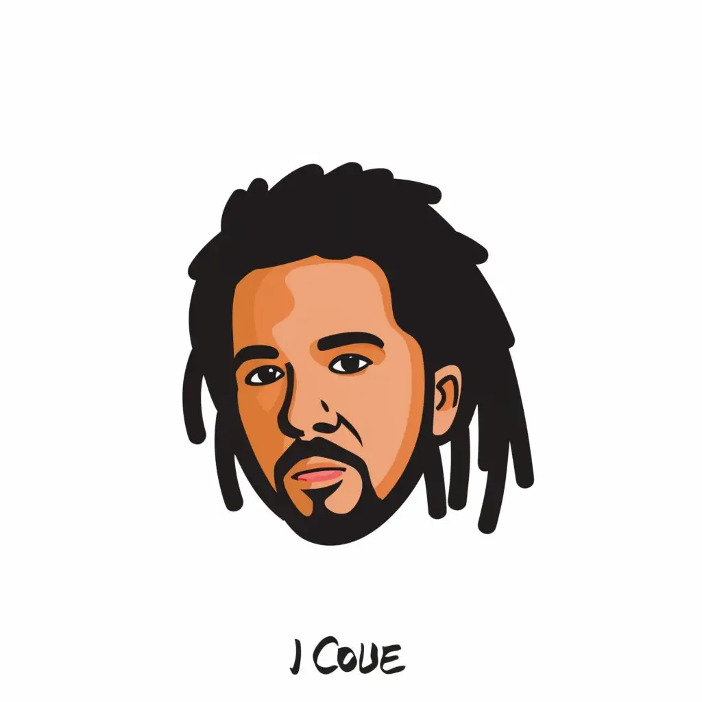 LOGO-Design-For-JCole-Fans-Cartoon-Representation-of-JCole-on-a-Clear-Background