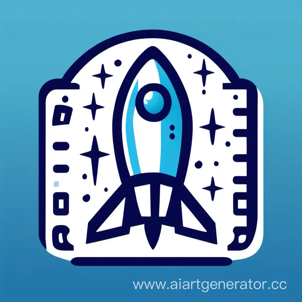 the icon of the restaurant delivery application, which is called Rocket (the main color is blue)