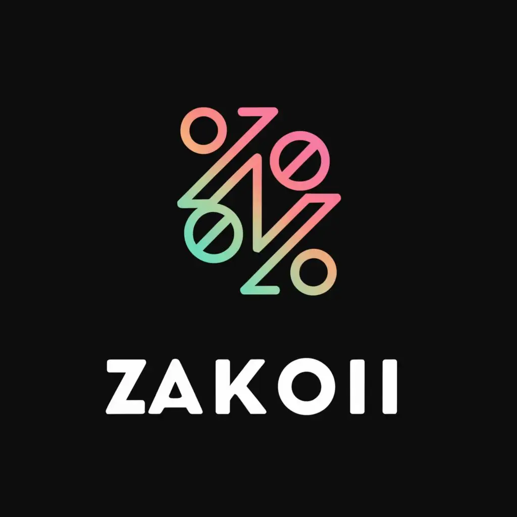 LOGO-Design-for-Zakooi-Minimalistic-Text-with-Distinct-Symbol-on-Clear-Background