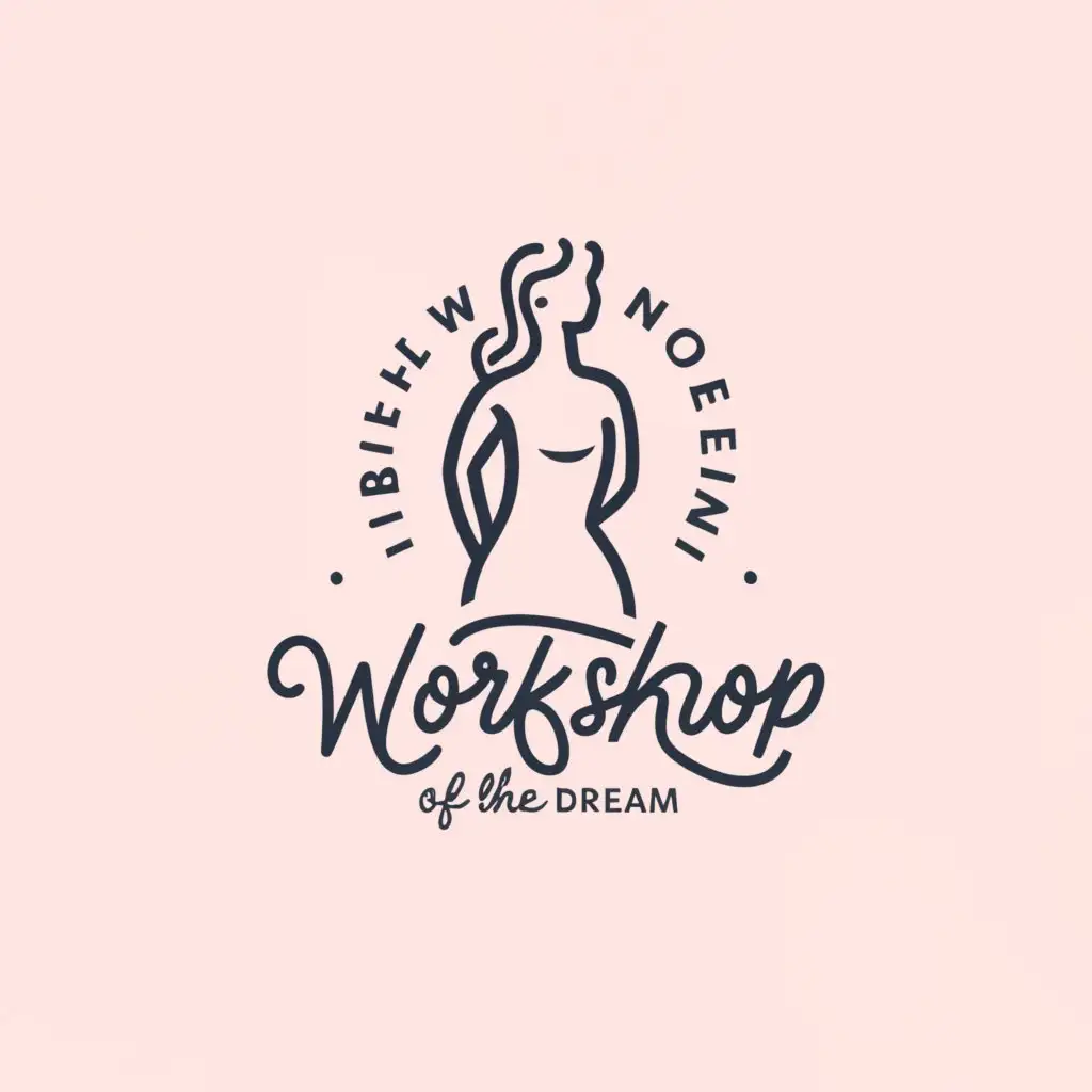 a logo design,with the text "The Workshop of the Dream", main symbol:mannequin,Moderate,clear background