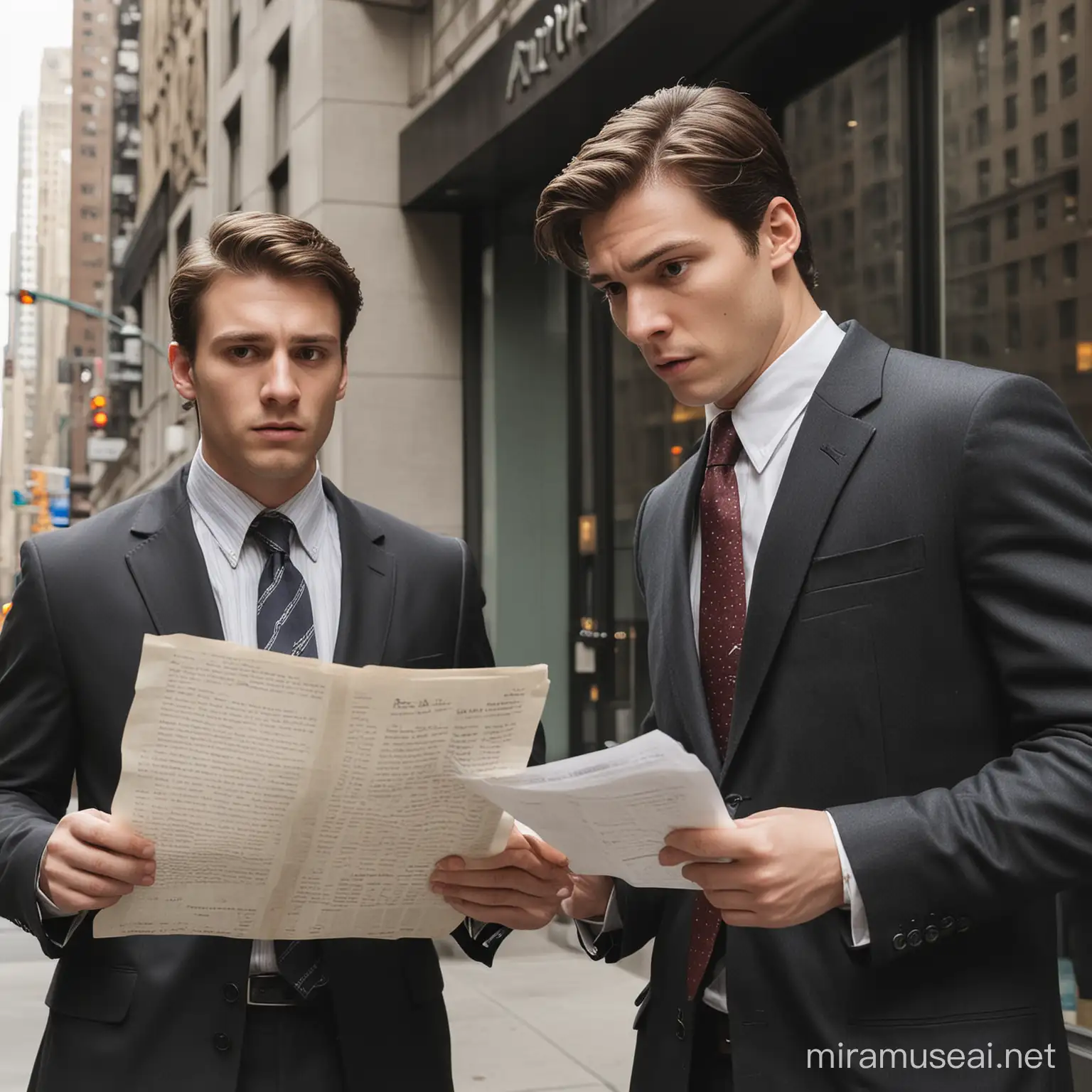 Brothers Alex and James Outside Financial Firm A Tale of Cautious Analysis and Rebellious Adventure