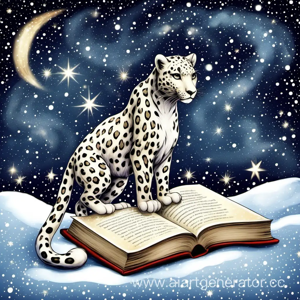 Enchanting-Snowy-Leopard-Under-a-Starry-Sky