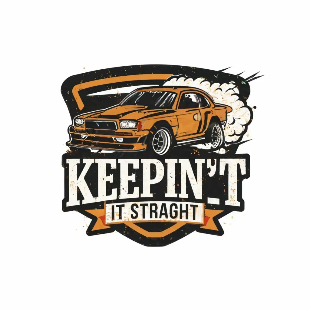 LOGO-Design-For-Dirt-Car-Keepin-It-Straight-Typography-for-Events-Industry