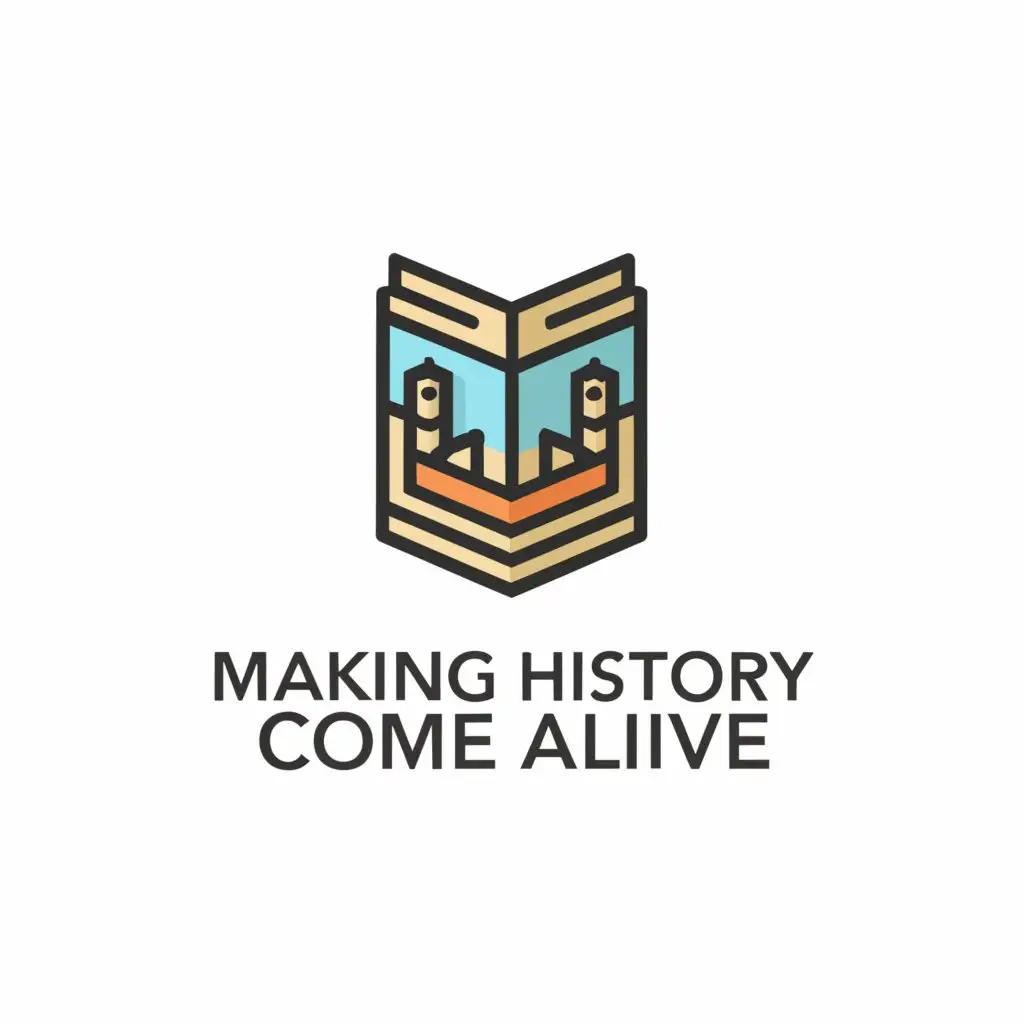 a logo design,with the text "Making History Come Alive", main symbol:History,Moderate,be used in Education industry,clear background