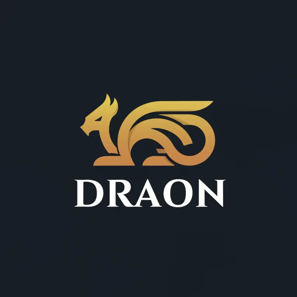 a logo design,with the text "dragon", main symbol:dragon,Moderate,clear background