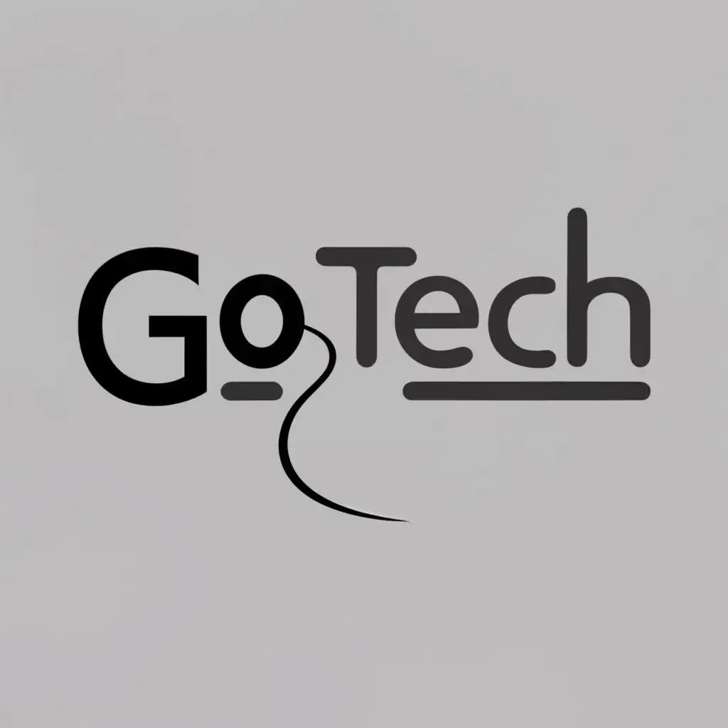 logo, Gotech, with the text "Gotech", typography, be used in Technology industry