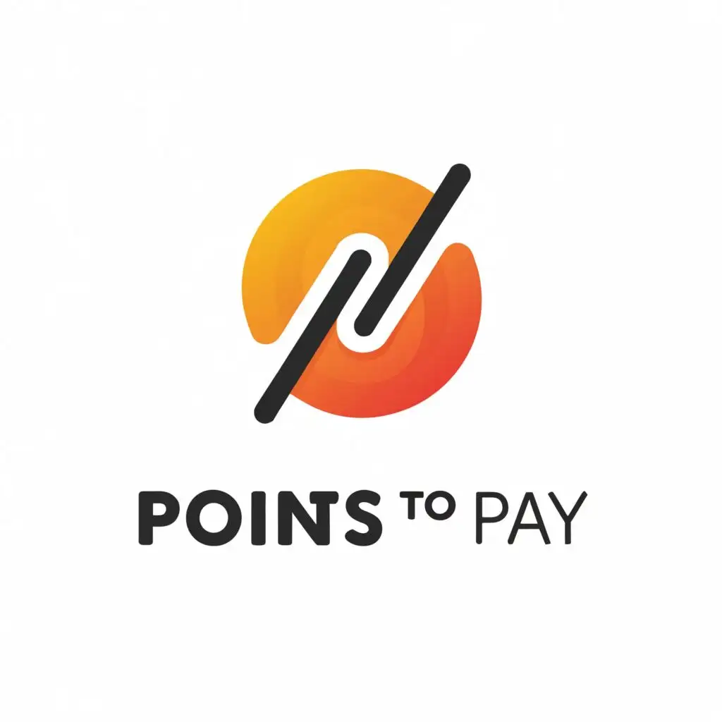 a logo design,with the text "Points to Pay", main symbol:Coin,Minimalistic,be used in Finance industry,clear background