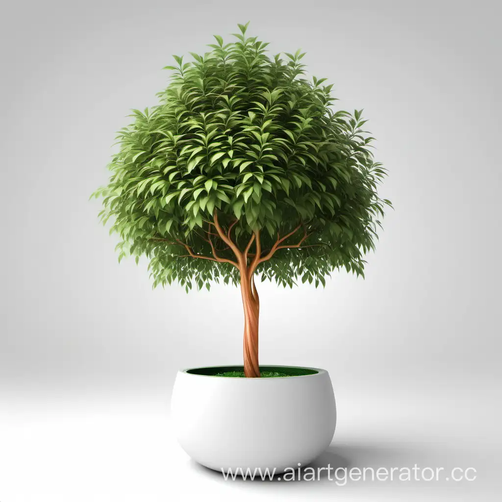 3D-Potted-Tree-on-White-Background
