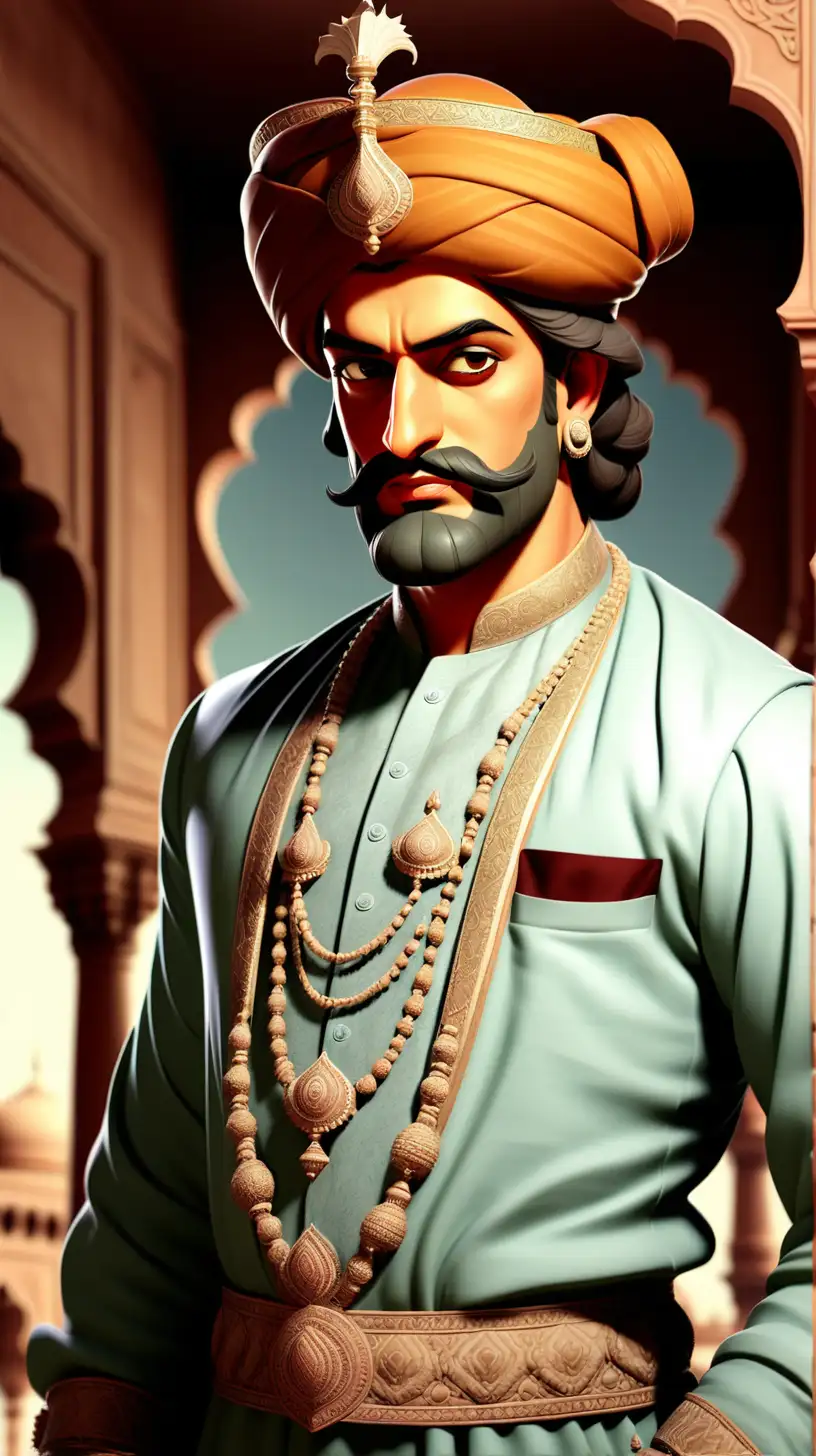Exquisite Portraits of Handsome Mughal Nobility