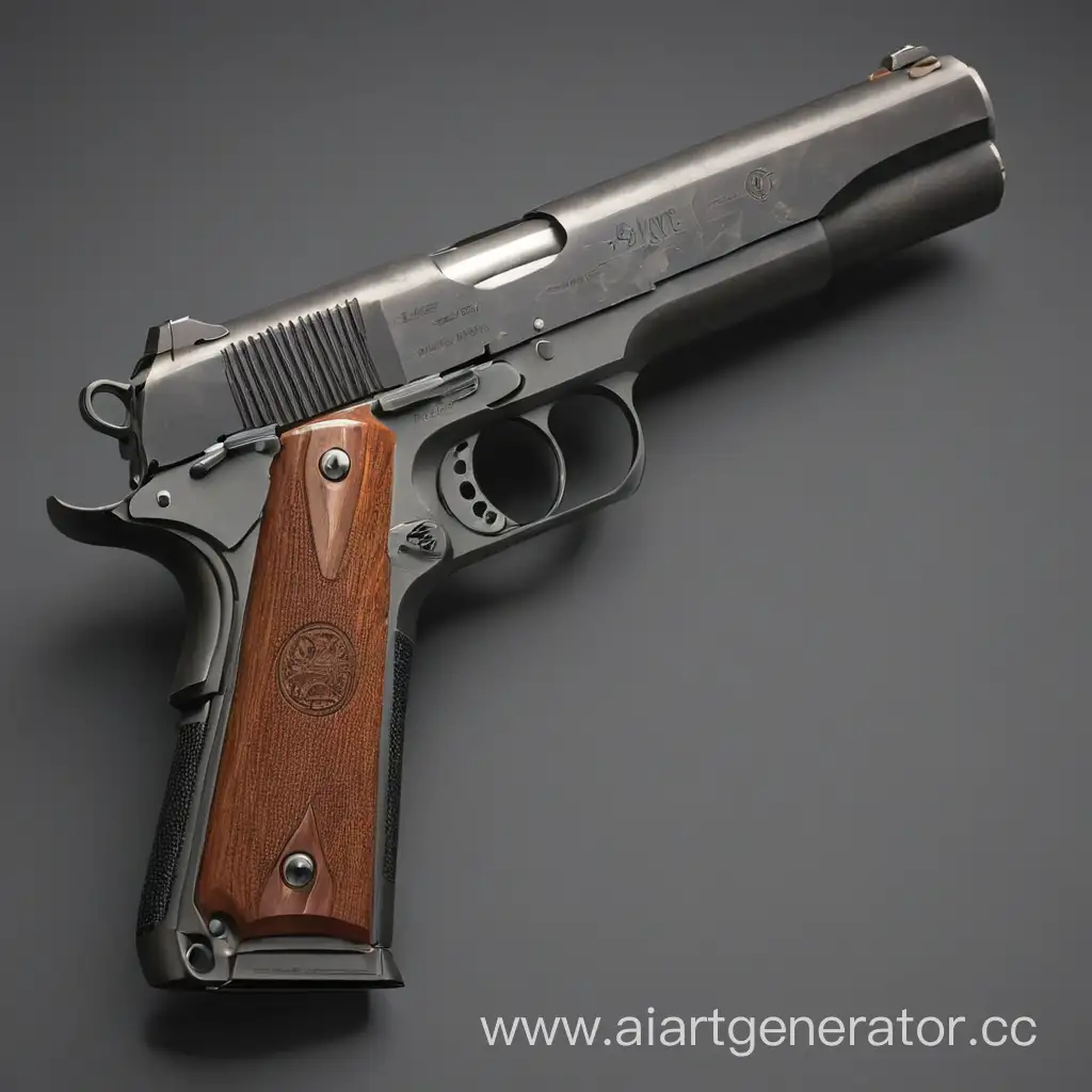 Isolated-M1911-Gun-on-White-Background