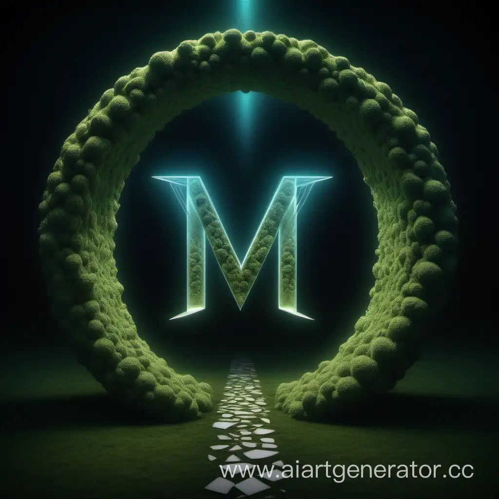 Meander-Fantasy-Capital-Letter-M-Luminescent-Art-Design