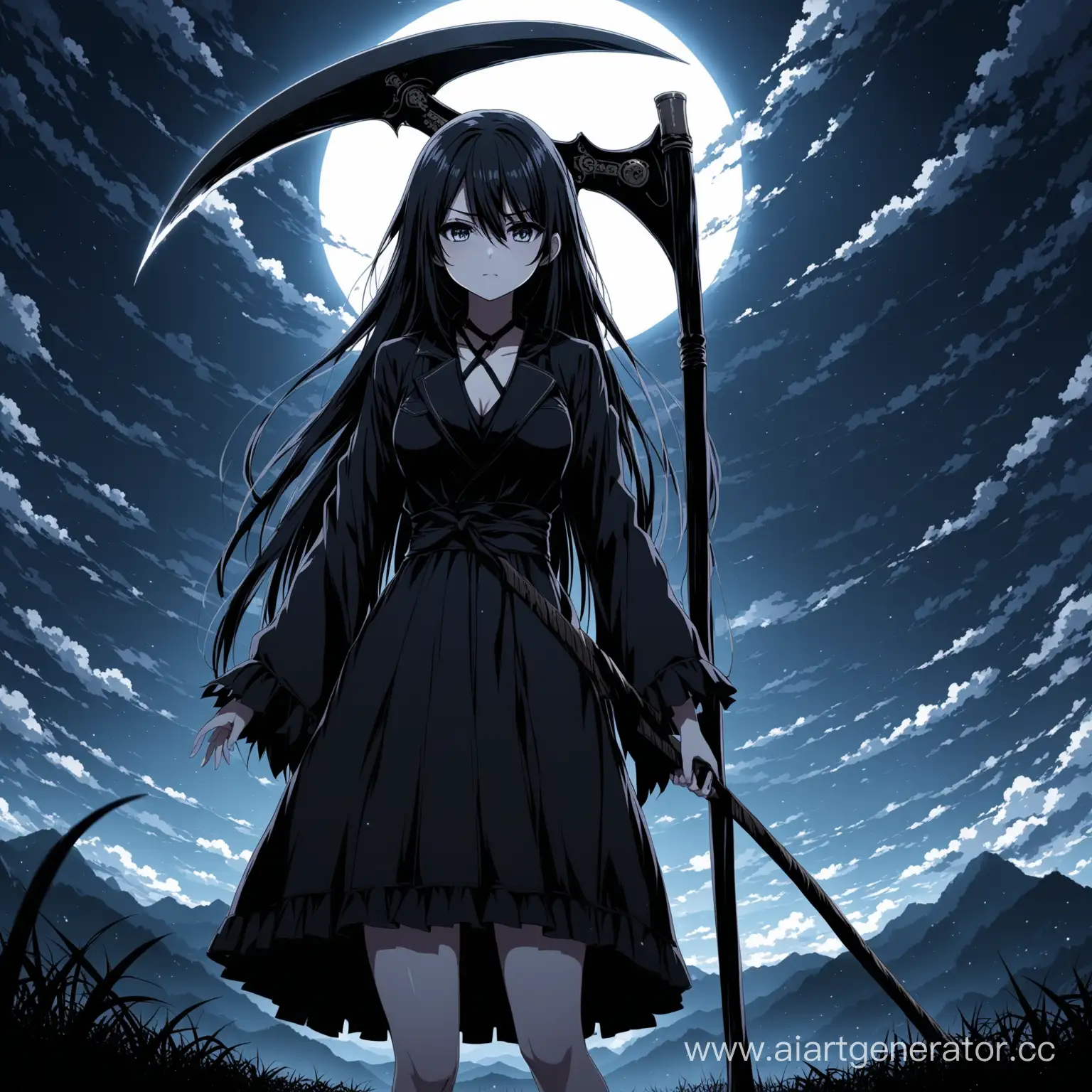 Anime-Girl-Wielding-a-Scythe-of-Death