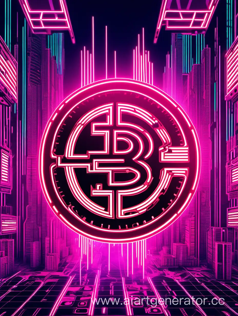 Futuristic-Cyberpunk-Neon-Blood-Digital-Currency-Concept