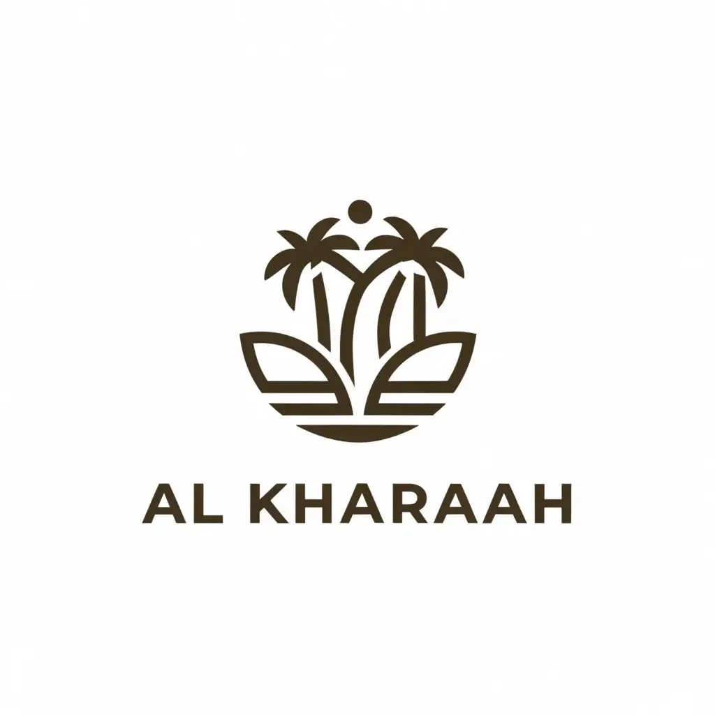 a logo design,with the text "Al Kharsaah", main symbol:"""
Text "Al Kharsaah"
""",Minimalistic,clear background