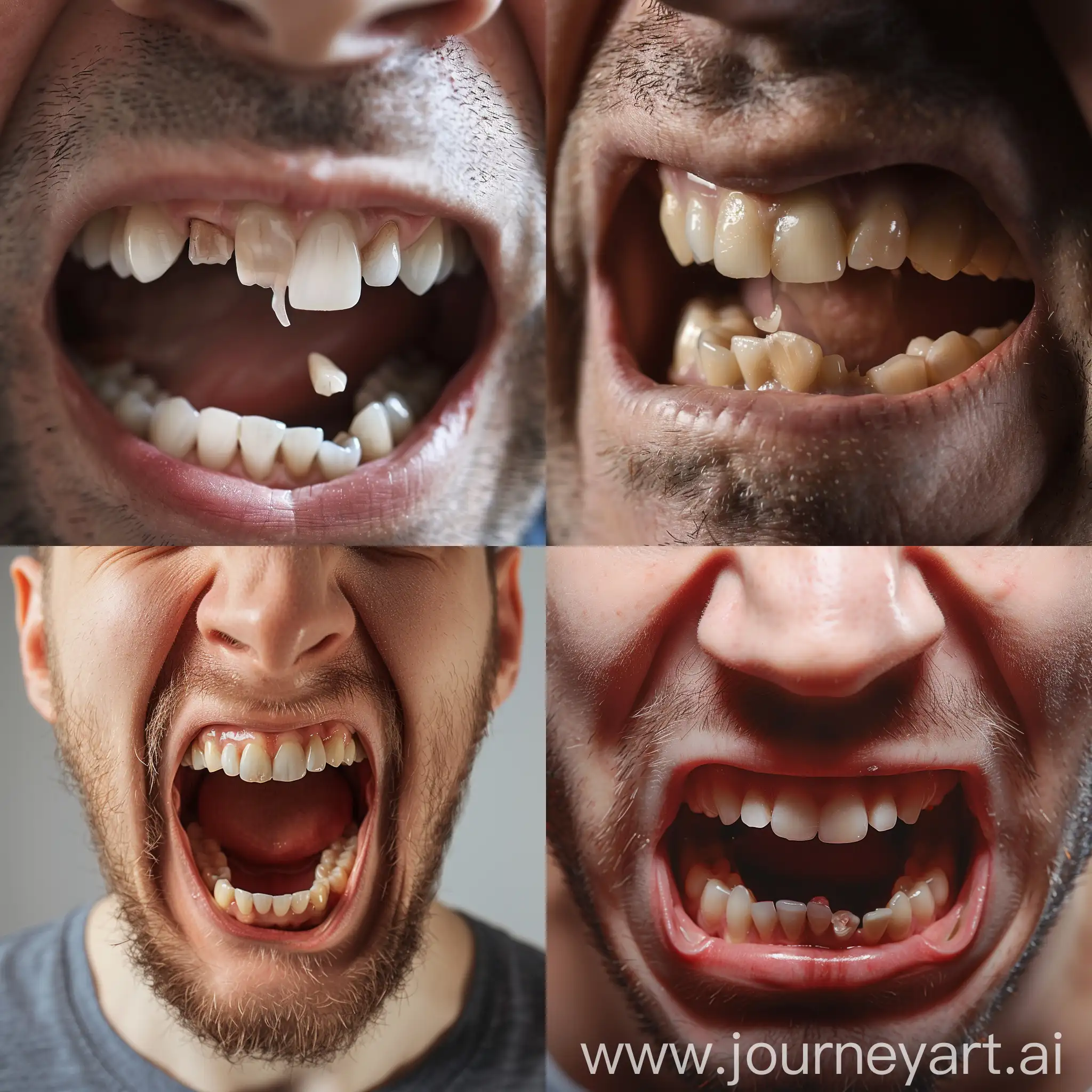 Man-Experiencing-Dental-Emergency-Teeth-Falling-Out