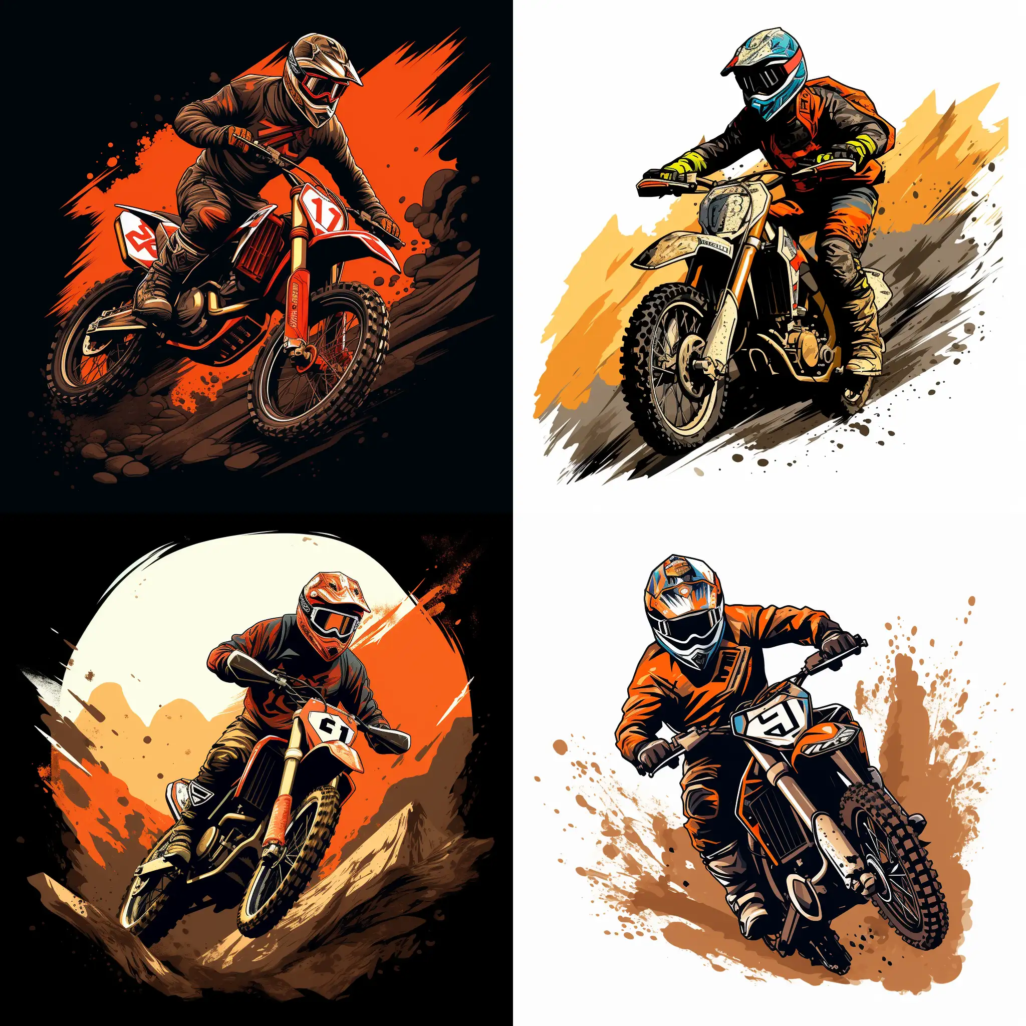 Dynamic-Enduro-Motorcycle-Rally-Logo-Design