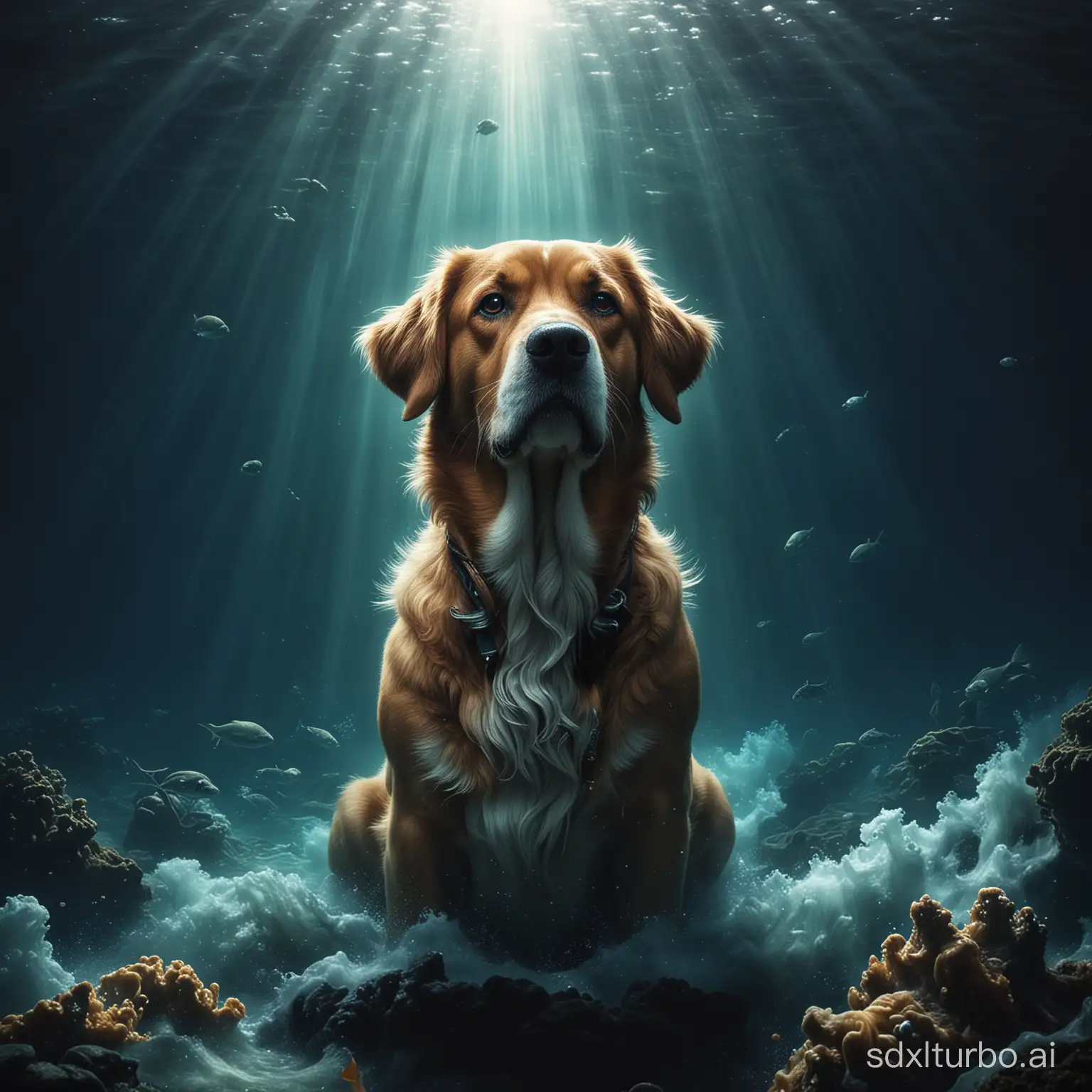 deep sea,god,dog