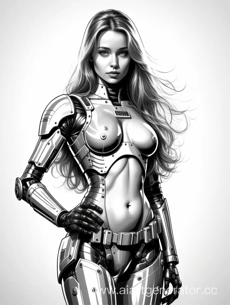 Adventurous-Liza-Boyarskaya-in-Robocop-Armor-SciFi-Fantasy-Poster