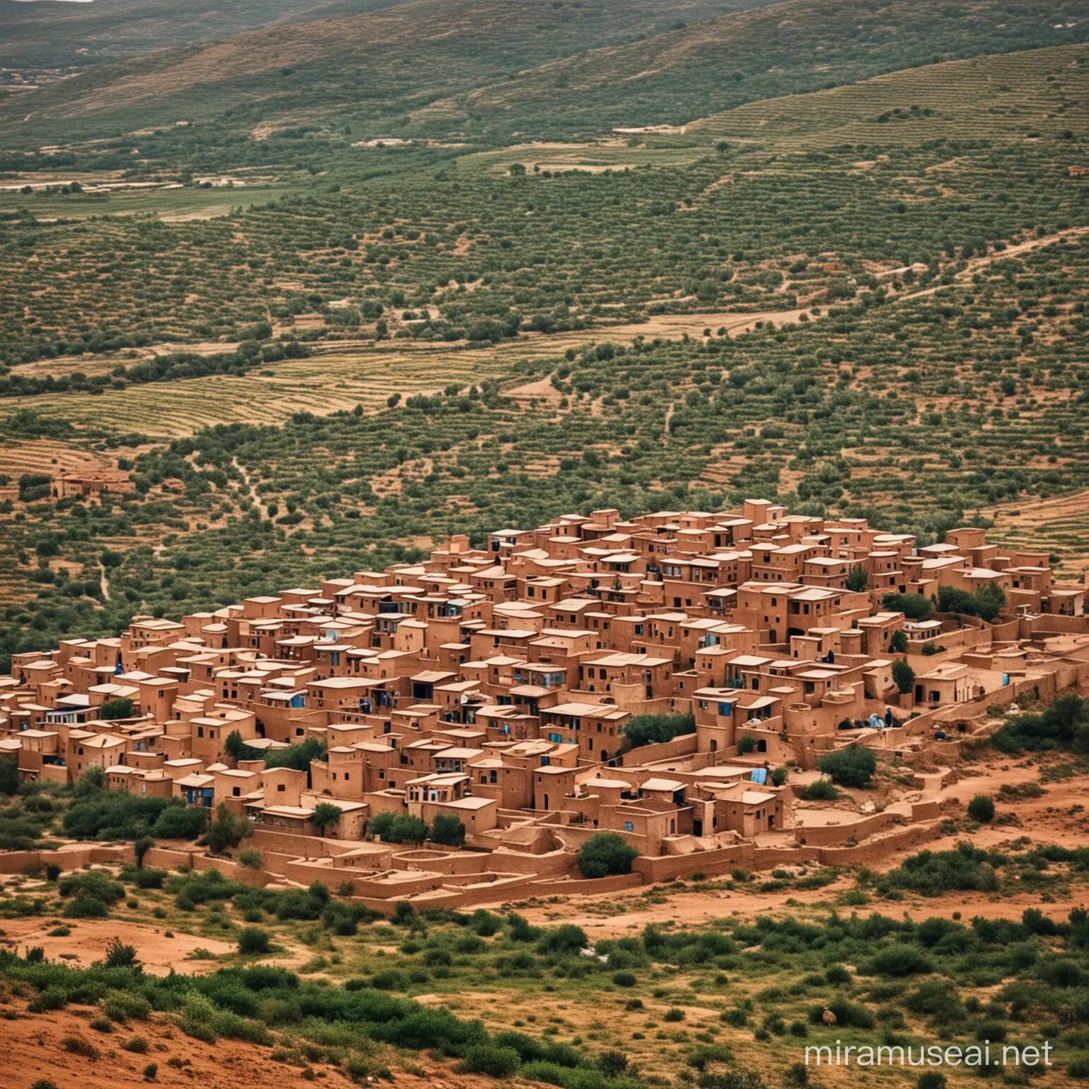 Scenic Views of Rural Morocco Traditional Village Life